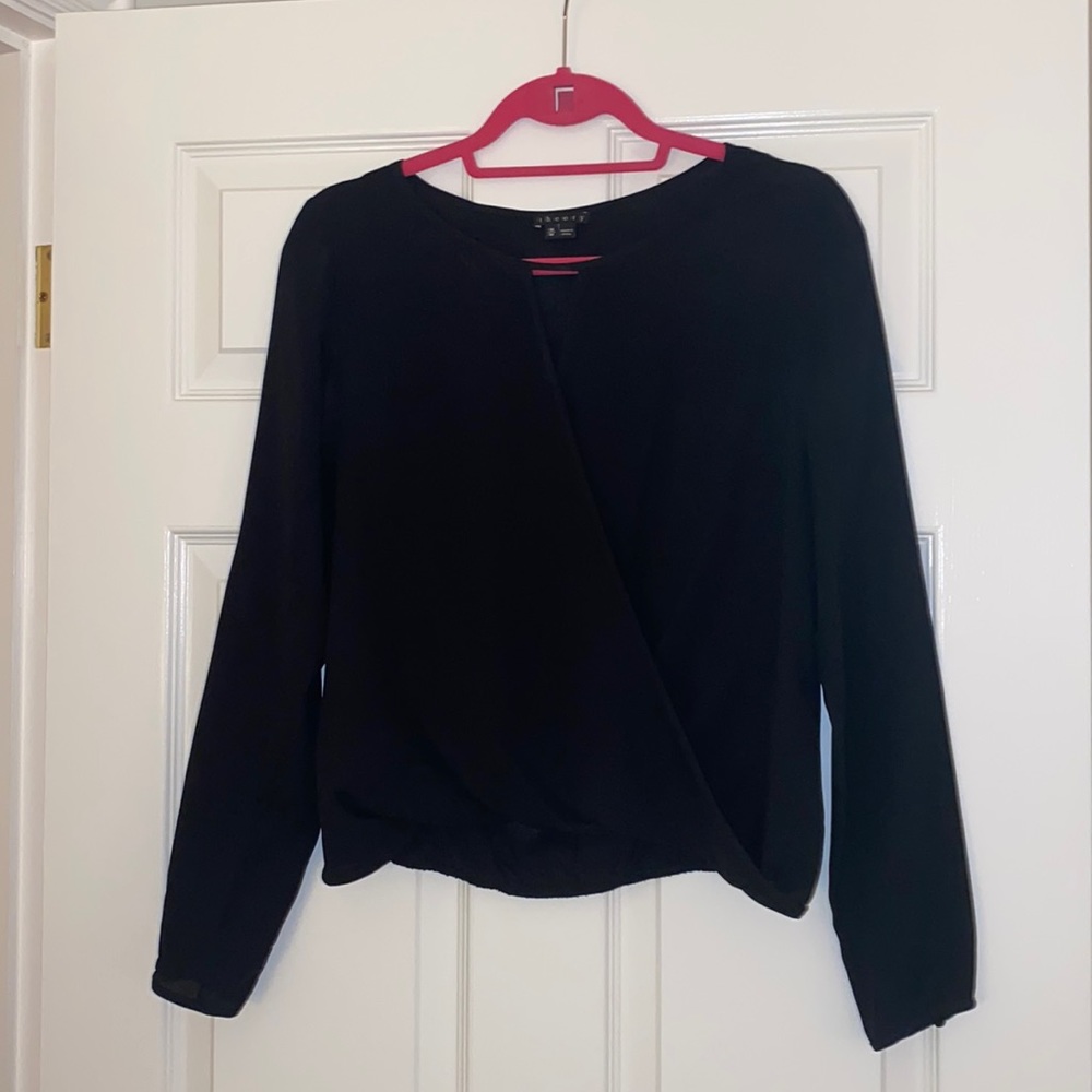 Theory black blouse